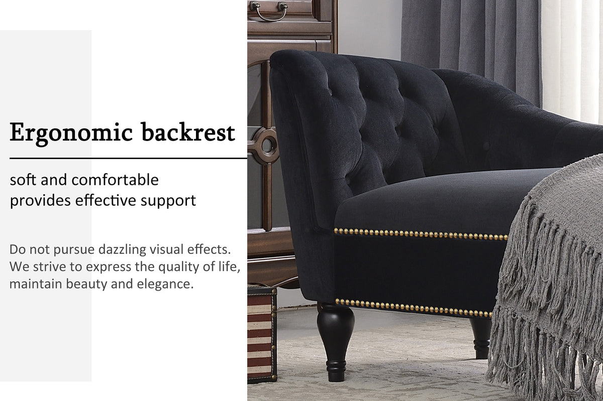 Velvet Cluster Lounge Chair Gray