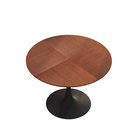 42” Oak Grain Round Dining Table