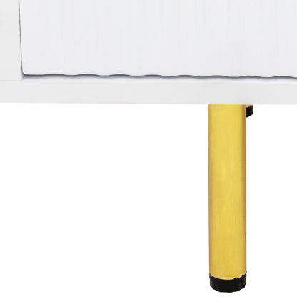 Warm White TV Cabinet – Modern Design