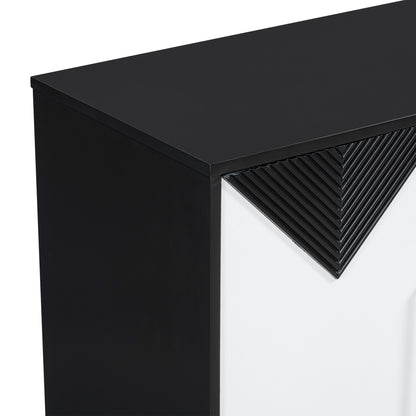U-Style Four-Door Cabinet Taupe