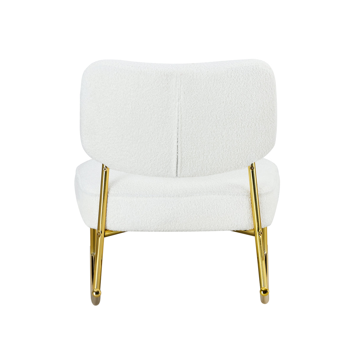 Suede Rocking Lounge Chair – Beige