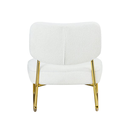 Suede Rocking Lounge Chair – Beige