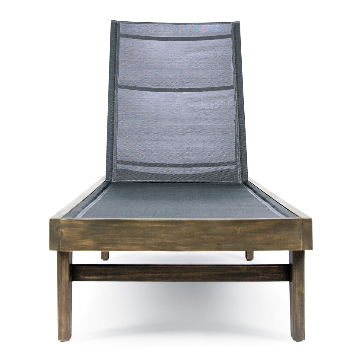 Summerland Outdoor Mesh Chaise Lounge – Dark Grey