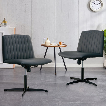 Black PU Swivel Office Chair
