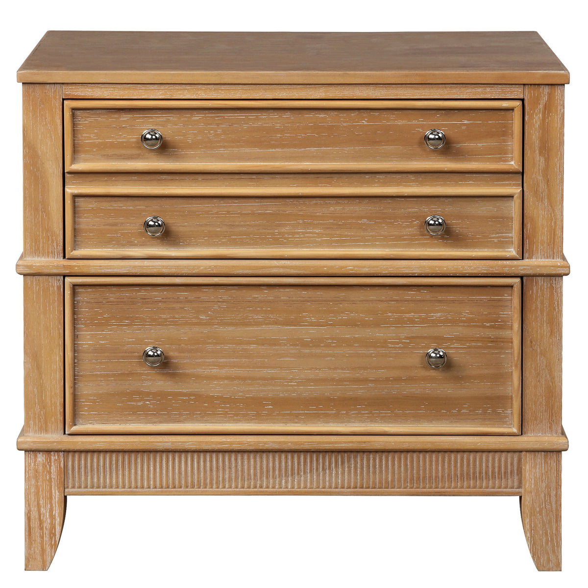 Hazel 3-Drawer Side Table Natural