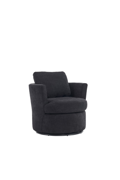 Rotating Club Chair Black