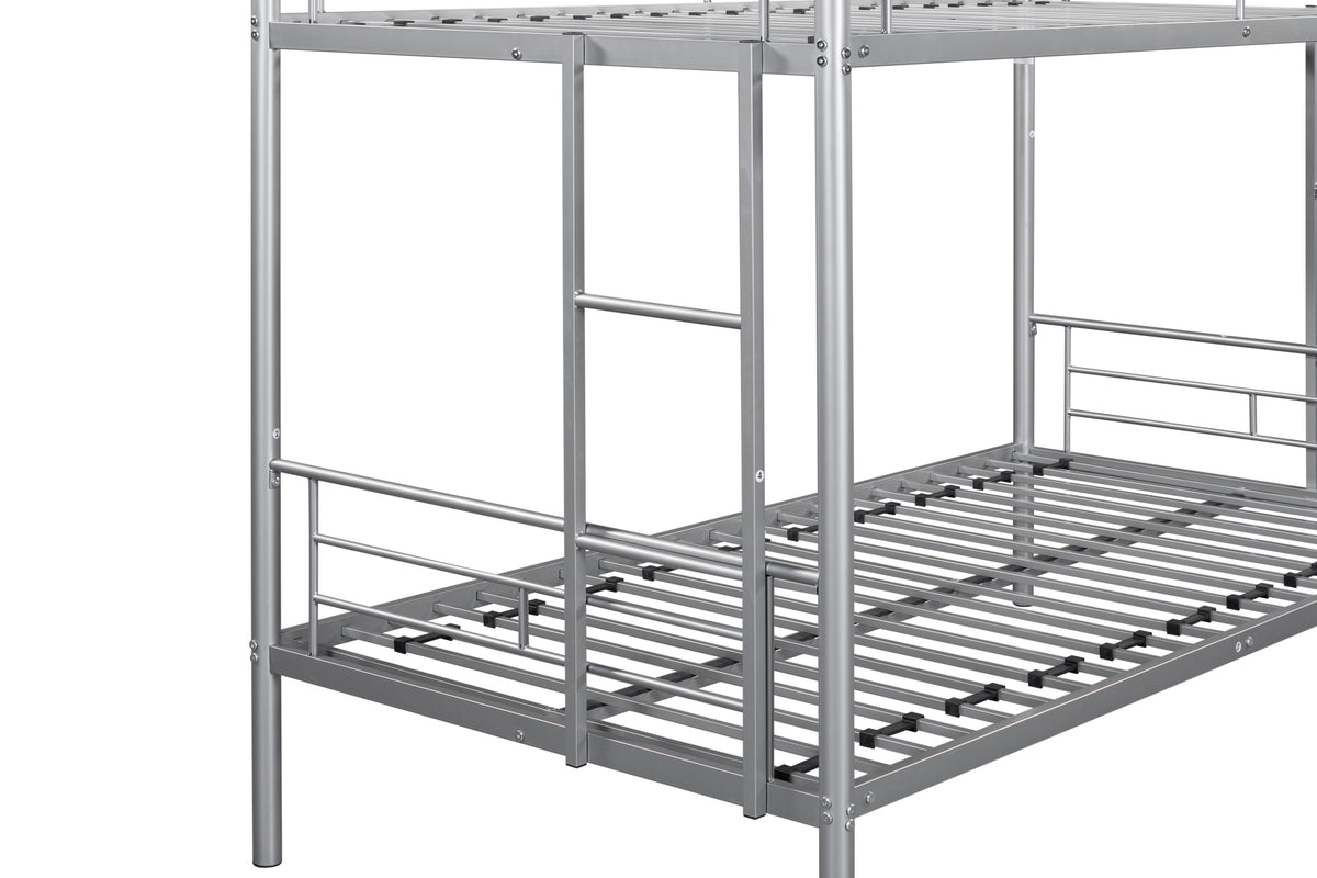 Metal Bunk Bed Silver