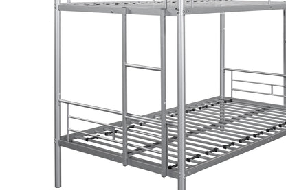 Metal Bunk Bed Silver