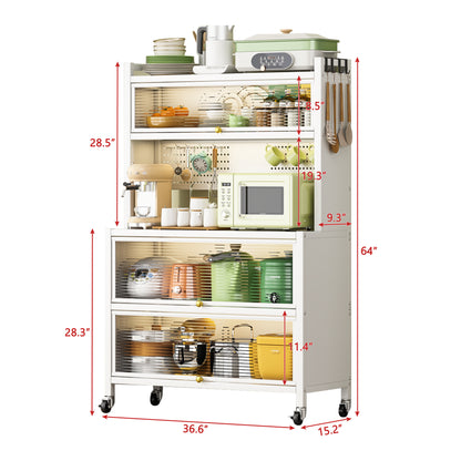 Metal Storage Shelving Unit Black