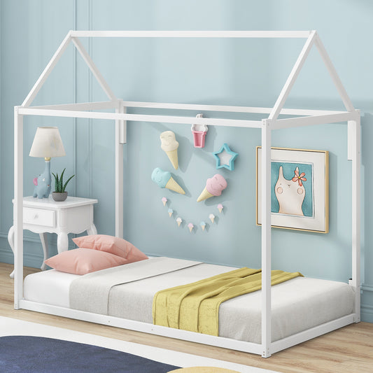 Metal House Twin Platform Bed