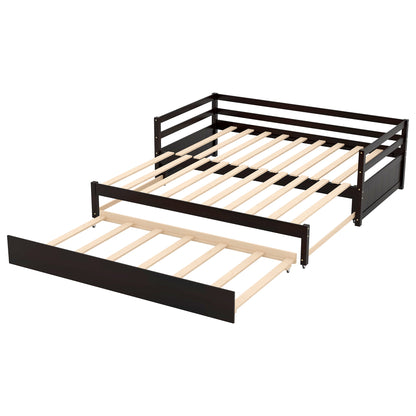 Twin Daybed with Trundle Espresso