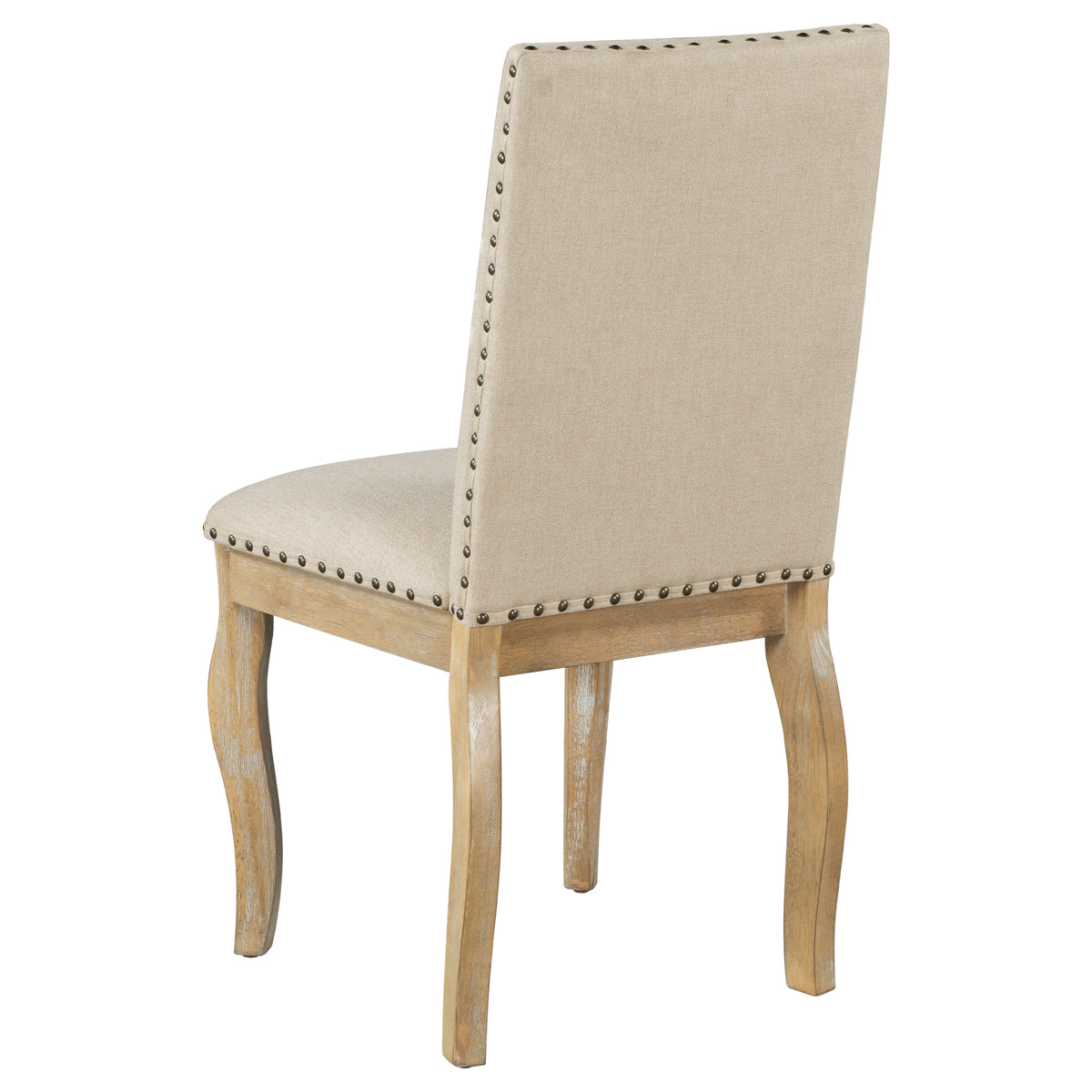 5-Piece Dining Set with Round Table Wood Wash