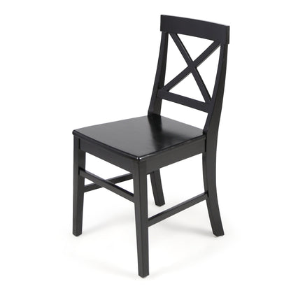 Farmhouse Acacia Dining Chairs Set of 2