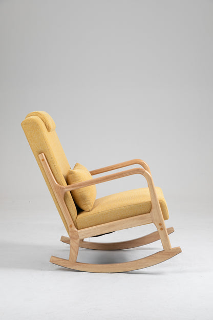 Upholstered Rocking Chair Gray