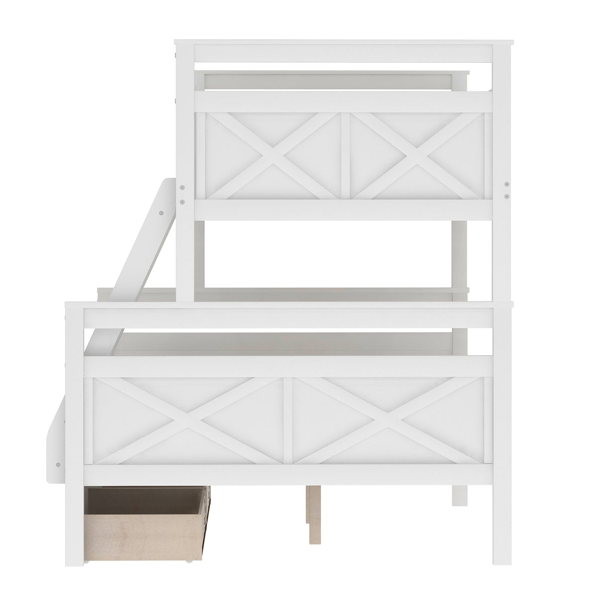 Full Bunk Bed White