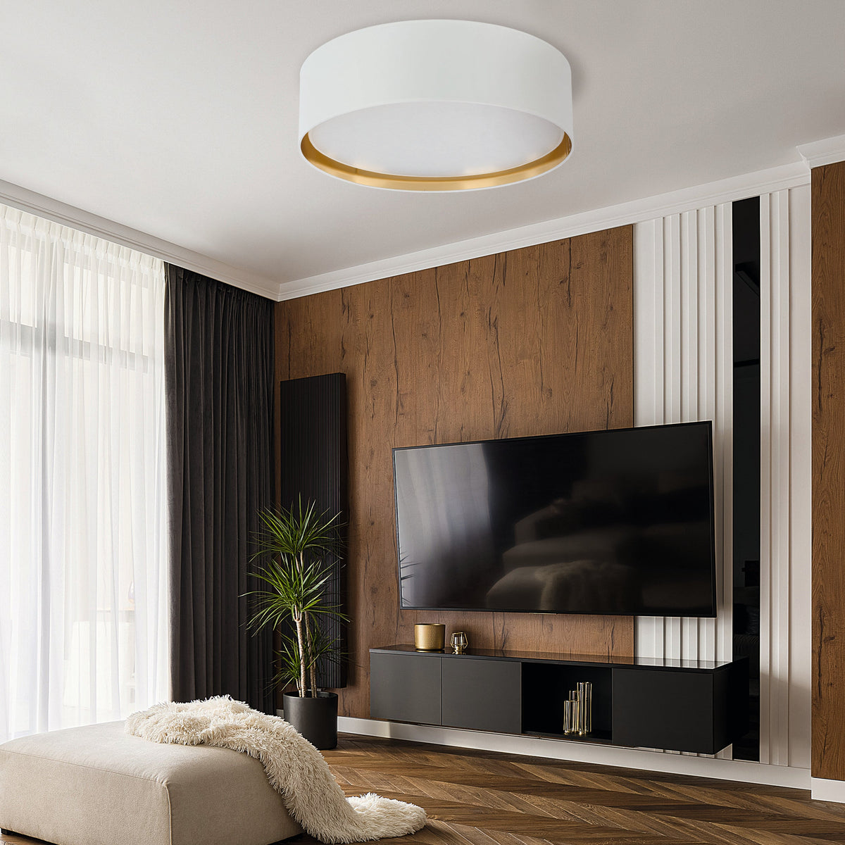 BILBAO Gold Modern Flush Mount Light