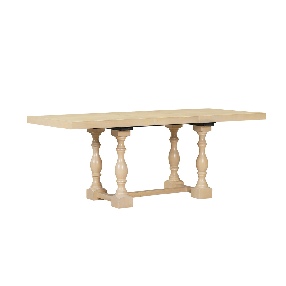 Traditional Extendable Dining Set (6 pcs) – Natural