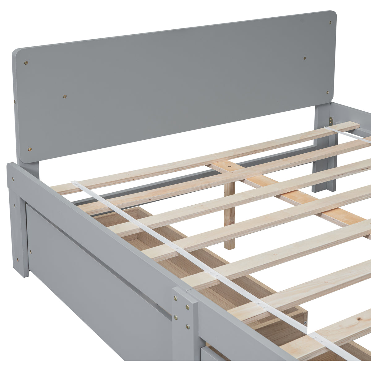 Full Bed with Bench Grey