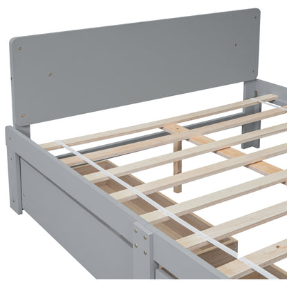 Full Bed with Bench Grey