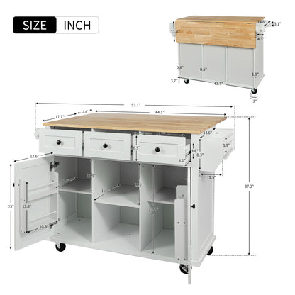 Kitchen Island Cart White