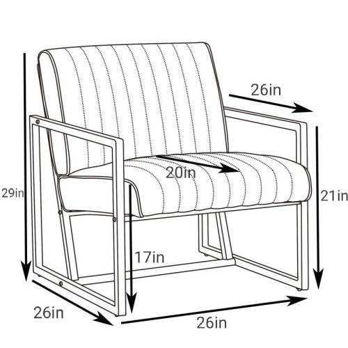 Grey Steel Armchair – Modern Dining