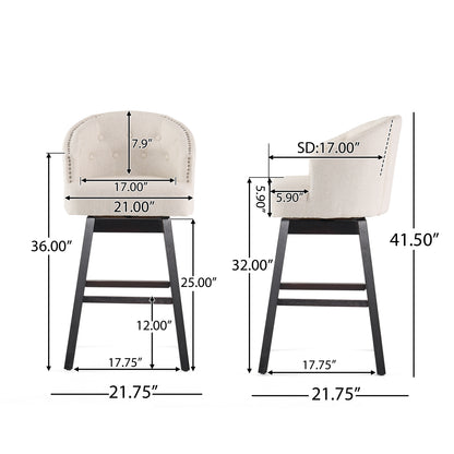 Ogden Swivel Barstools Set of 2
