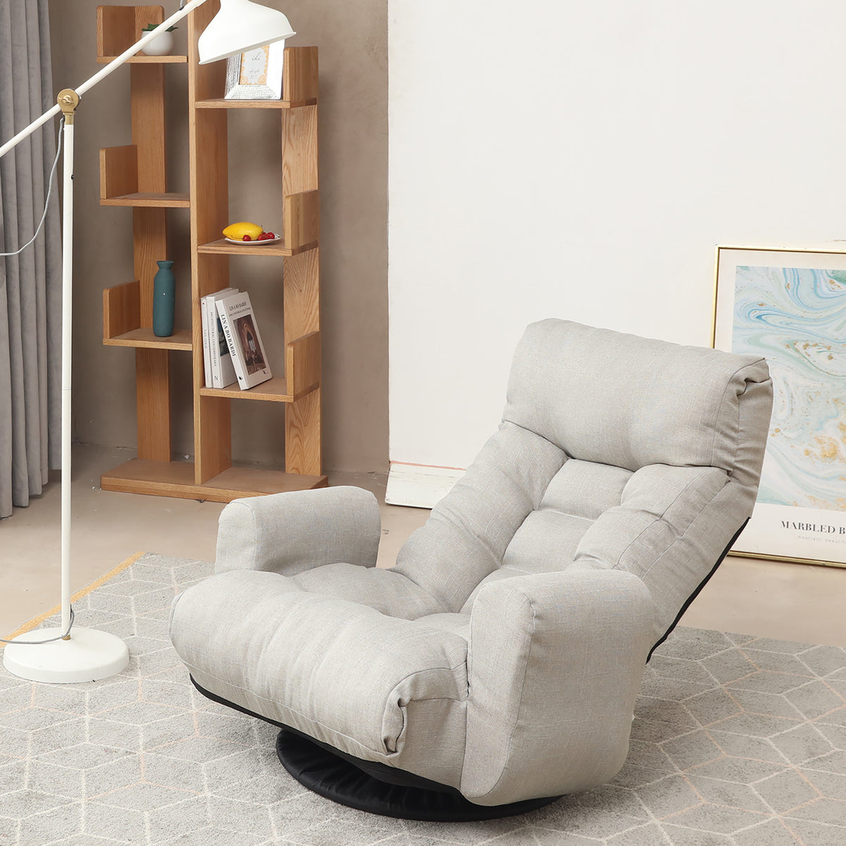 Adjustable Lounge Sofa Chair Gray