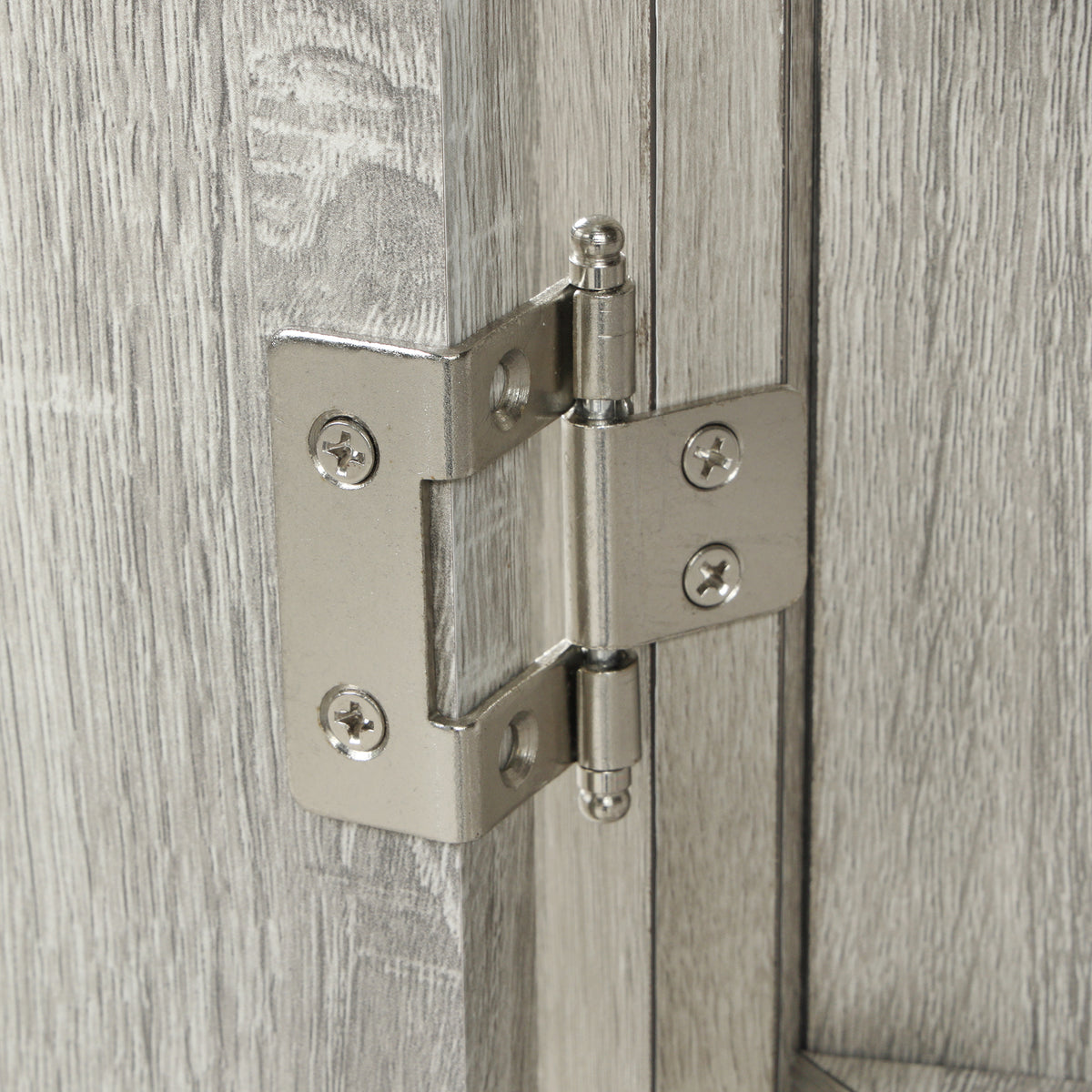 Oak Corner Bathroom Cabinet with Shelves