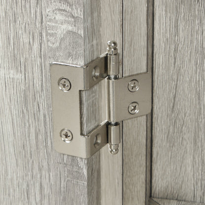 Oak Corner Bathroom Cabinet with Shelves