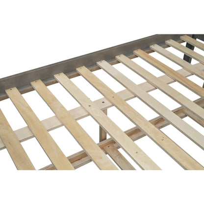 Twin Over Full Bunk Bed Gray