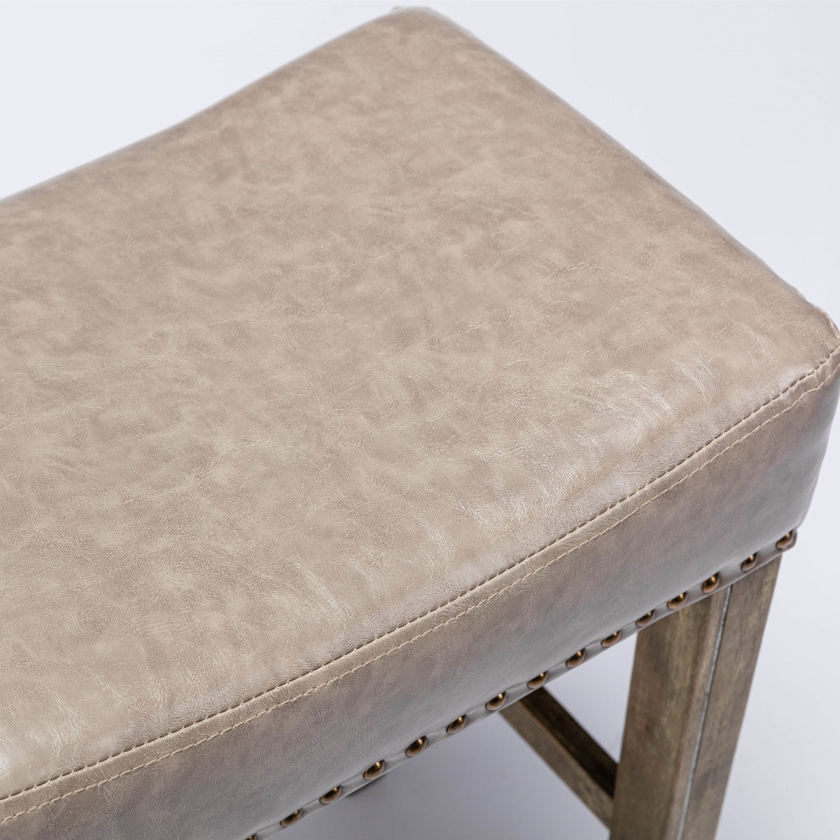 Farmhouse Island Bar Stools Gray