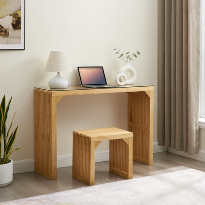 Pine Wood Dining Bench Natural Finish