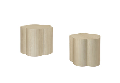 Black 2-Piece Cloud Coffee Table Set – Modern Nesting Tables