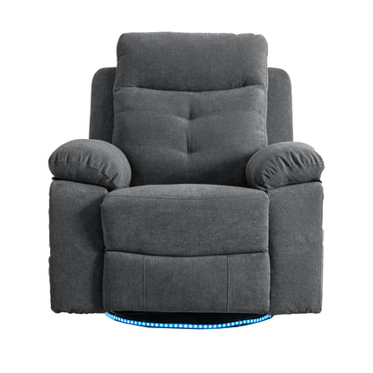 Electric Recliner Chair with LED Lighting Gray
