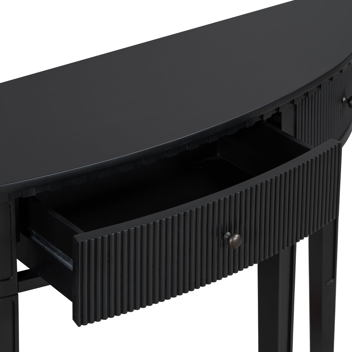 U-Style Vertical Pine Console Table