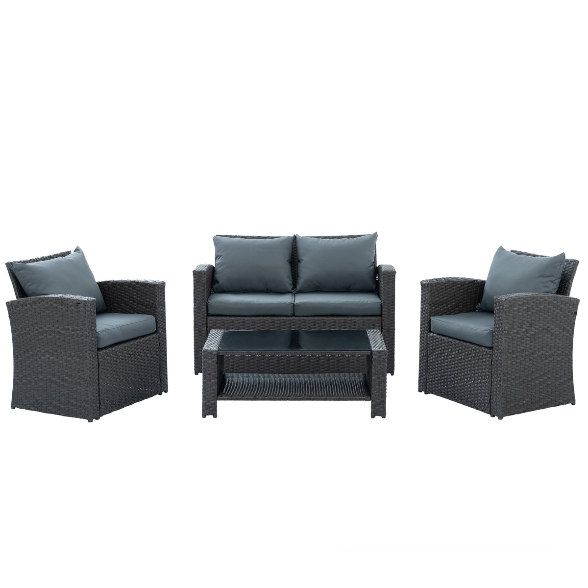 Outdoor Patio Furniture Set Gray