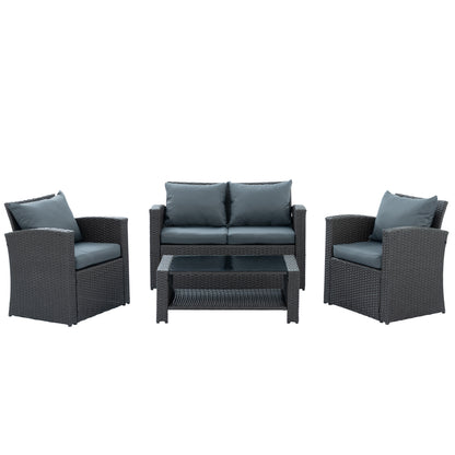Outdoor Patio Furniture Set Gray