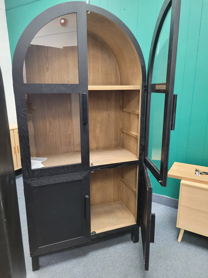 ARDYNAMIC Arch Cabinet, Oak Finish