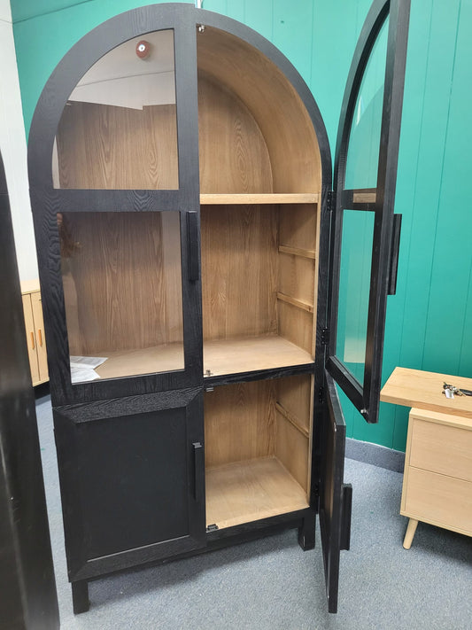 ARDYNAMIC Arch Cabinet, Oak Finish