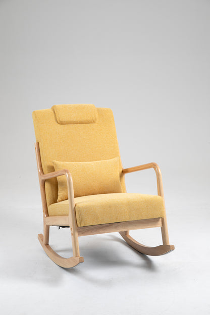 Upholstered Rocking Chair Gray