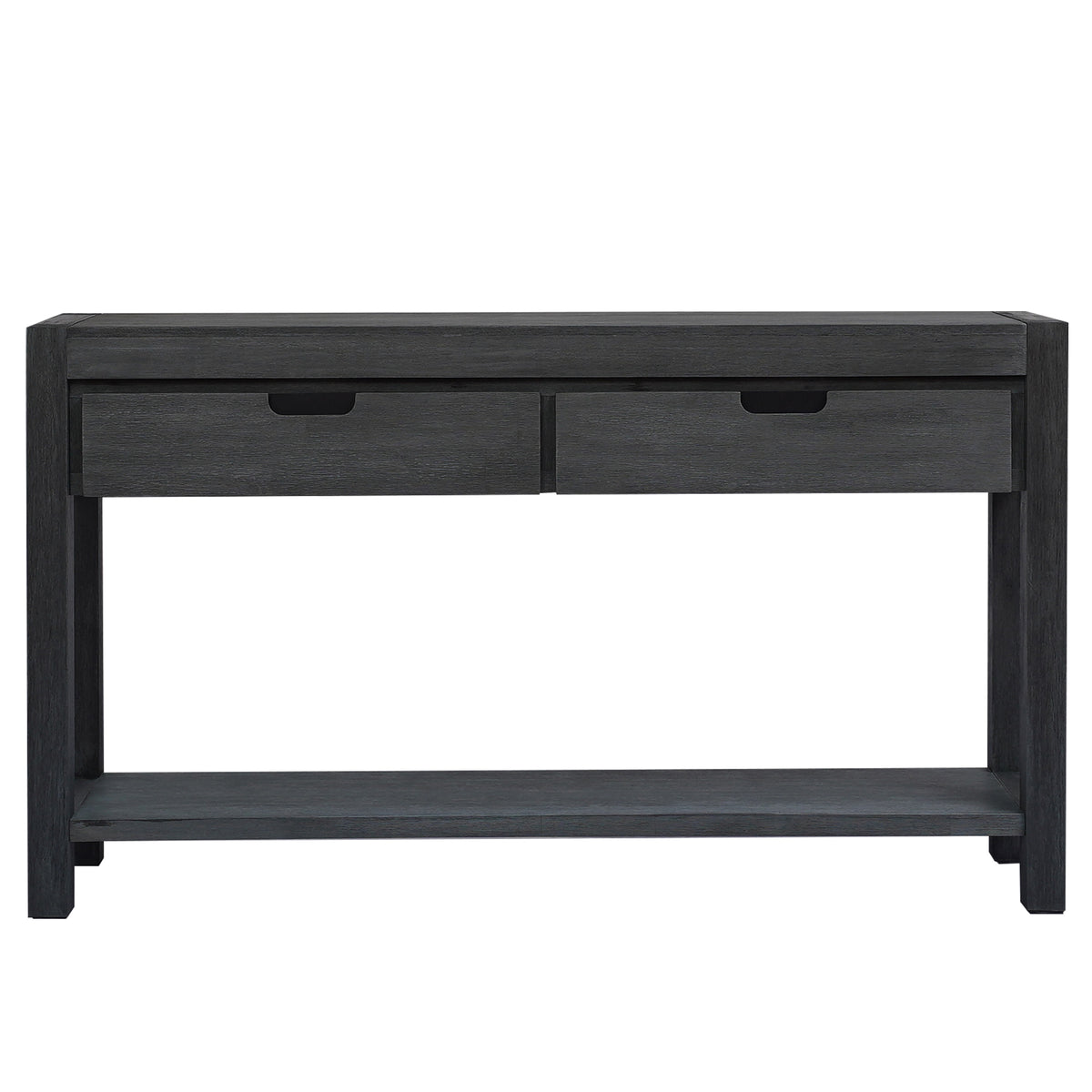 U-Style Hallway Console Table – 2 Drawers