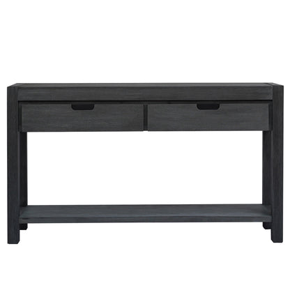 U-Style Hallway Console Table – 2 Drawers