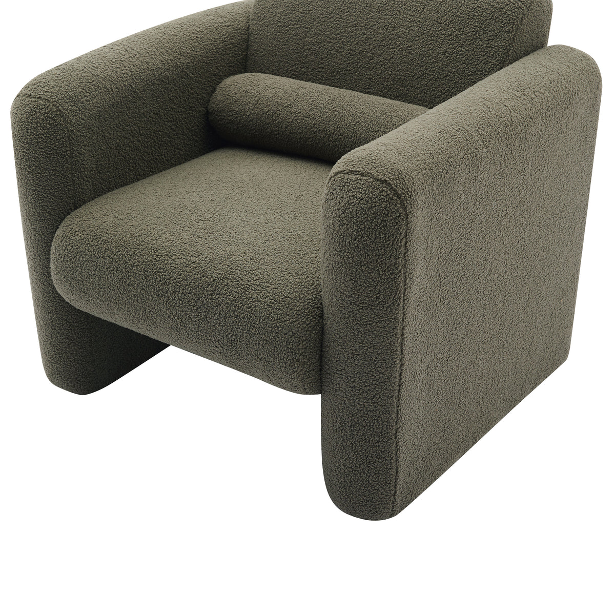 Sheepskin Armchair in Seaweed Green