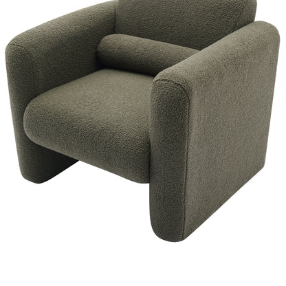 Sheepskin Armchair in Seaweed Green