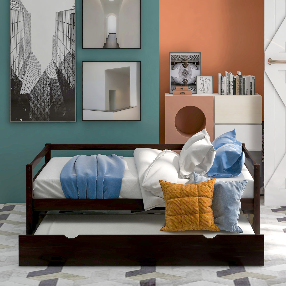 Espresso Twin Daybed with Trundle