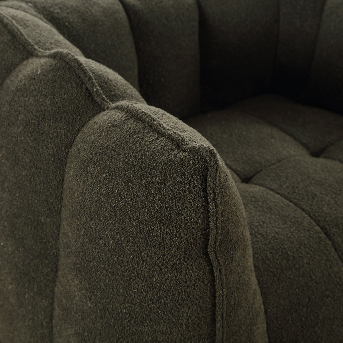 Soft Bean Bag Chair – Gray High-Resilience Foam