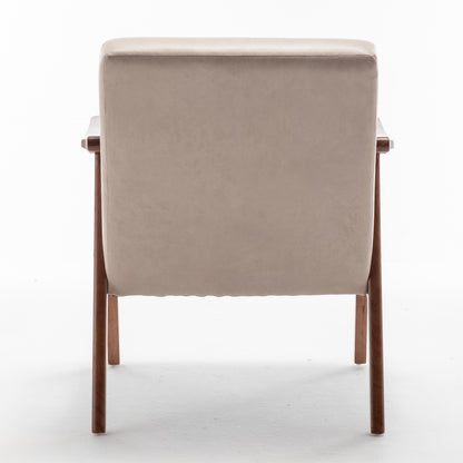Oakwood Accent Armchair – Beige Linen
