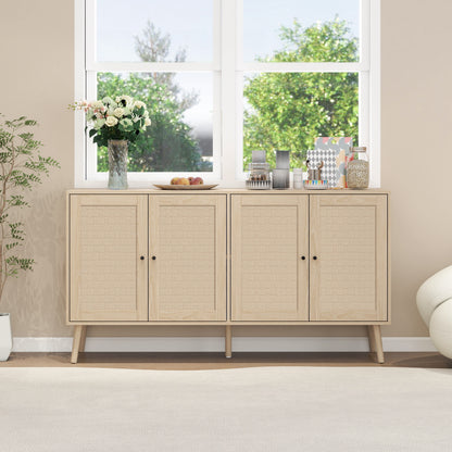 4-Door Accent Sideboard with Adjustable Shelves
