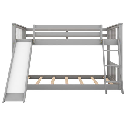 Full Bunk Bed Gray