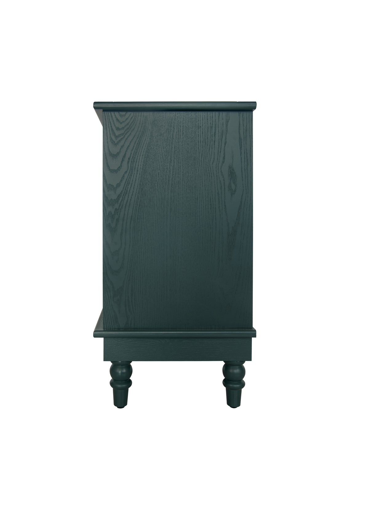Carved Storage Chest with Metal Handles
